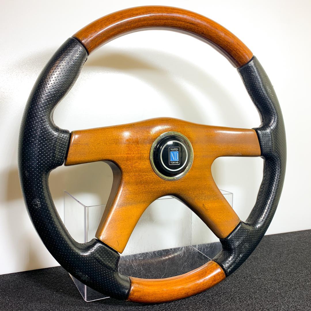 希少 ナルディ ガラ4 タイプ4 ウッド ザー コンビ ステアリング ホーン付き