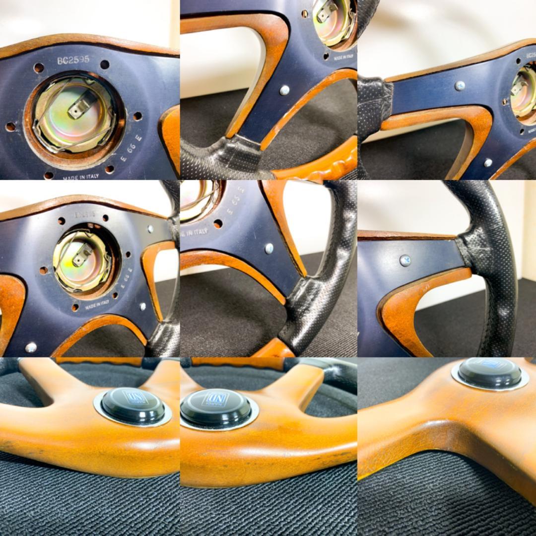 希少 ナルディ ガラ4 タイプ4 ウッド ザー コンビ ステアリング ホーン付き