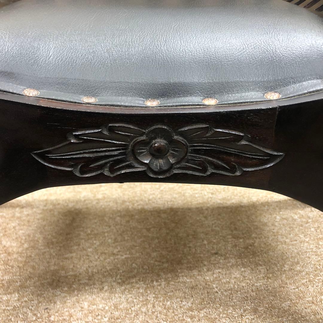 アジアンスタイル カルティニチェア ベンチ 彫刻 椅子 木製 スツール バリ家具