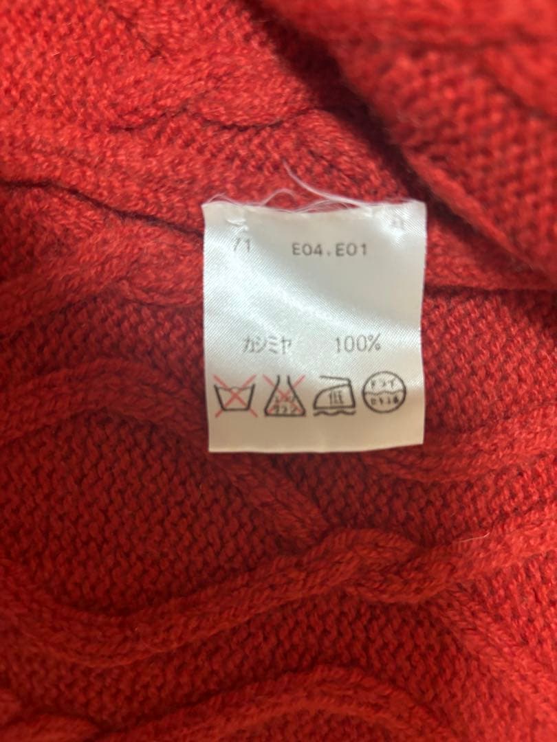 BALLANTYNE カシミヤ100% レッドカーディガン