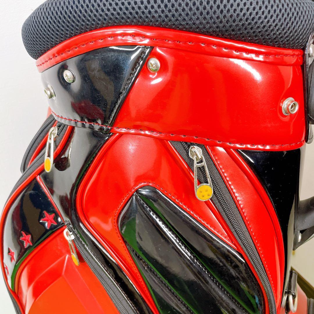 ドラゴンボール　レッドリボン軍　キャディーバック　赤　3点式　9.5型　46in