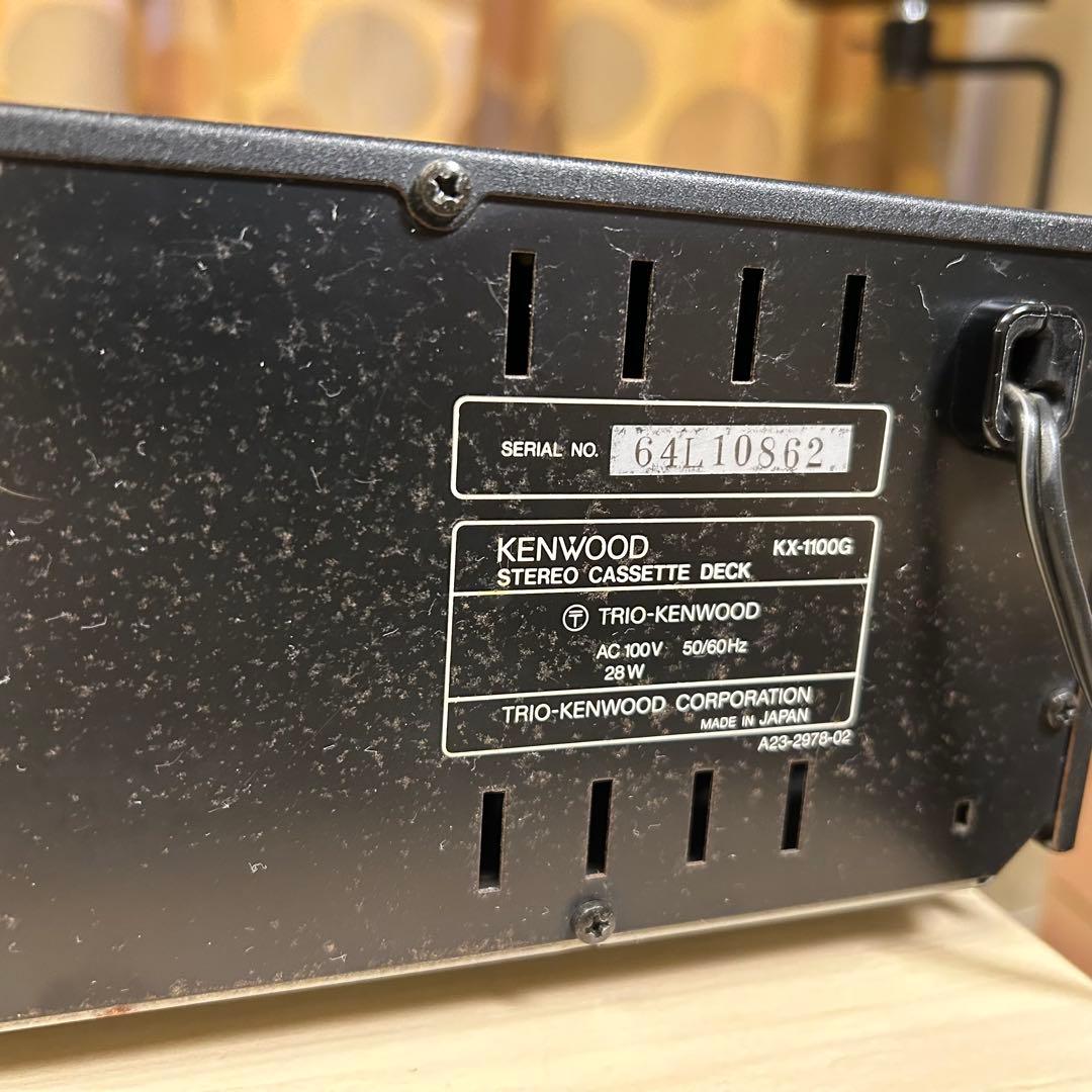 KENWOOD KX-1100G カセットデッキ　※要詳細確認