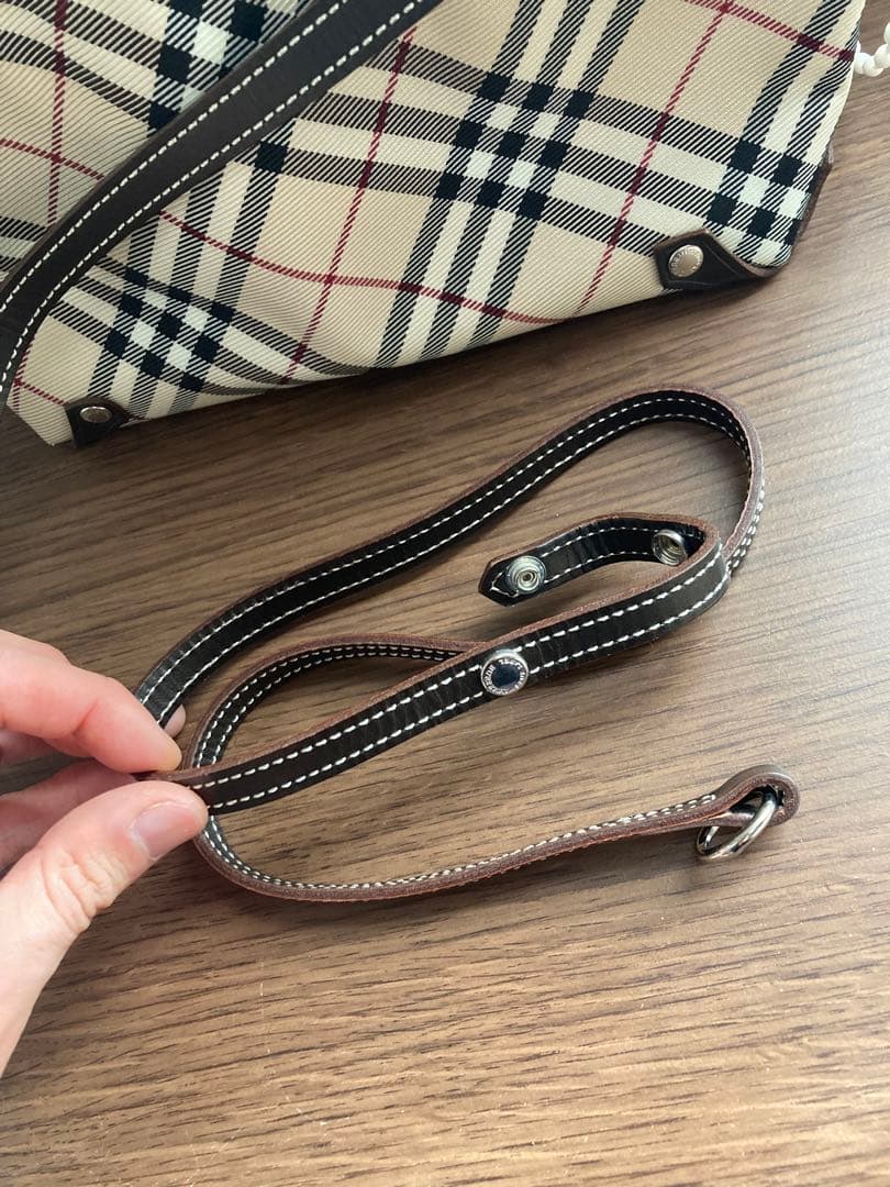 【新品】バーバリーブルーレーベル ノバチェック 2way ショルダーバック