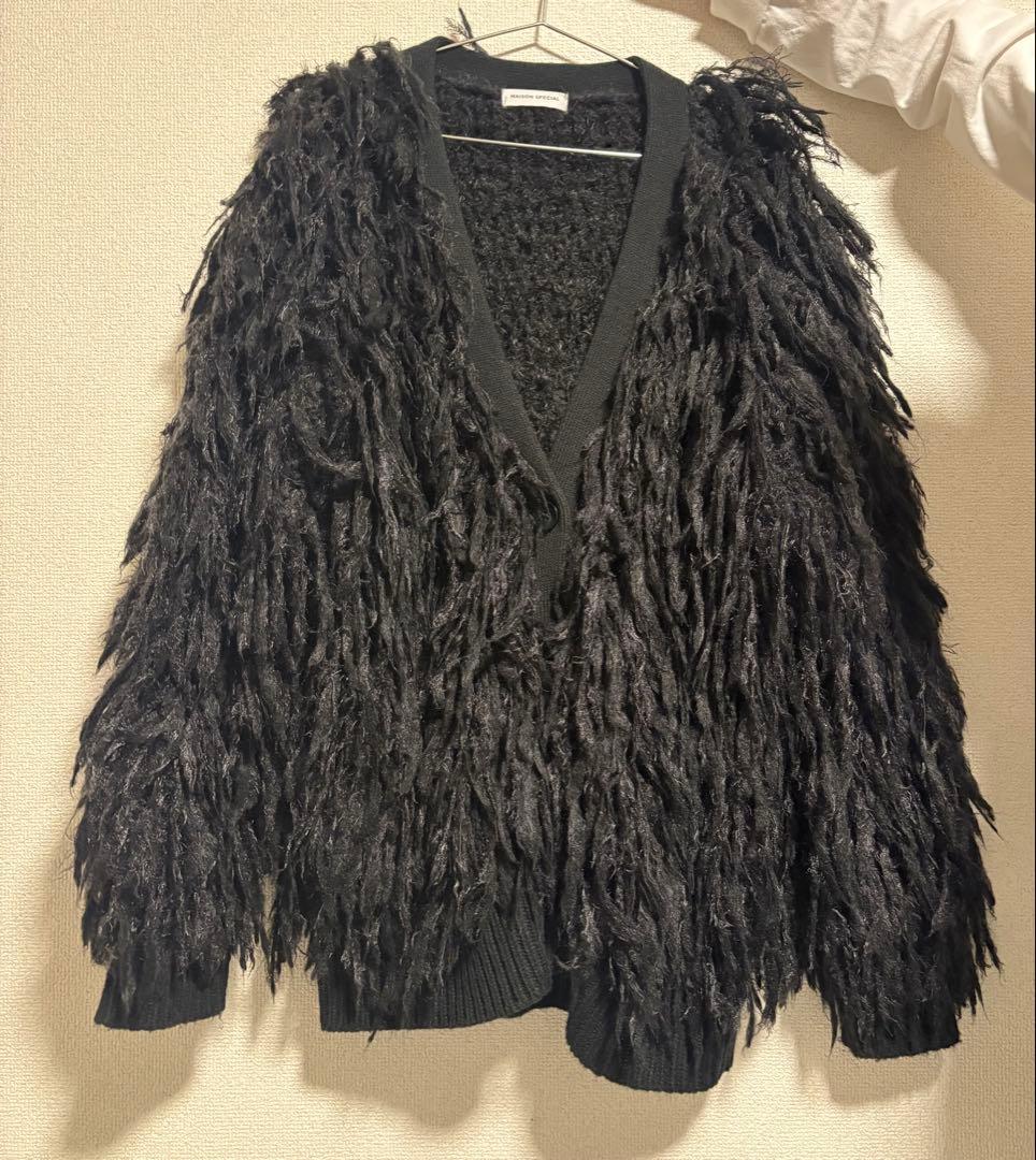 MAISONSPECIAL フリンジカーディガン