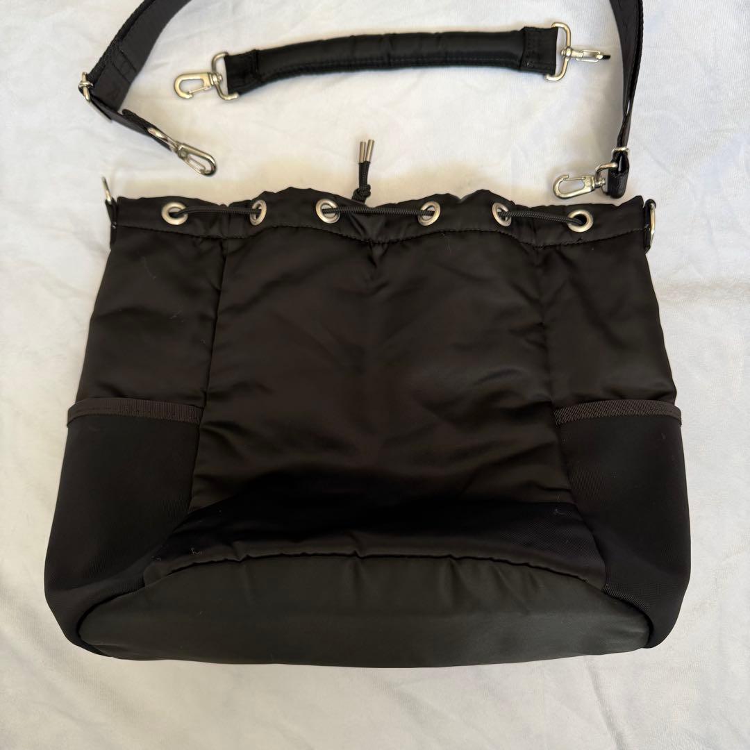 美品 beautiful people ナイロン巾着バッグ STUDIOUS別注