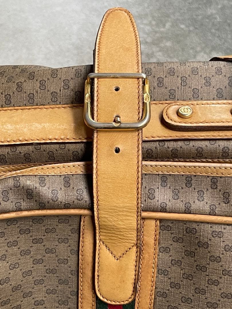 【希少品】オールドグッチ シェリーライン GGスプリーム トラベルバッグ