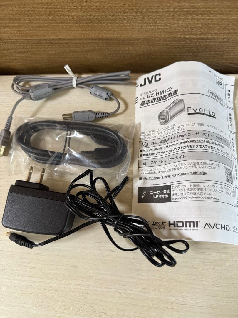 【美品】JVC ケンウッド ビデオカメラ GZ-HM133-s
