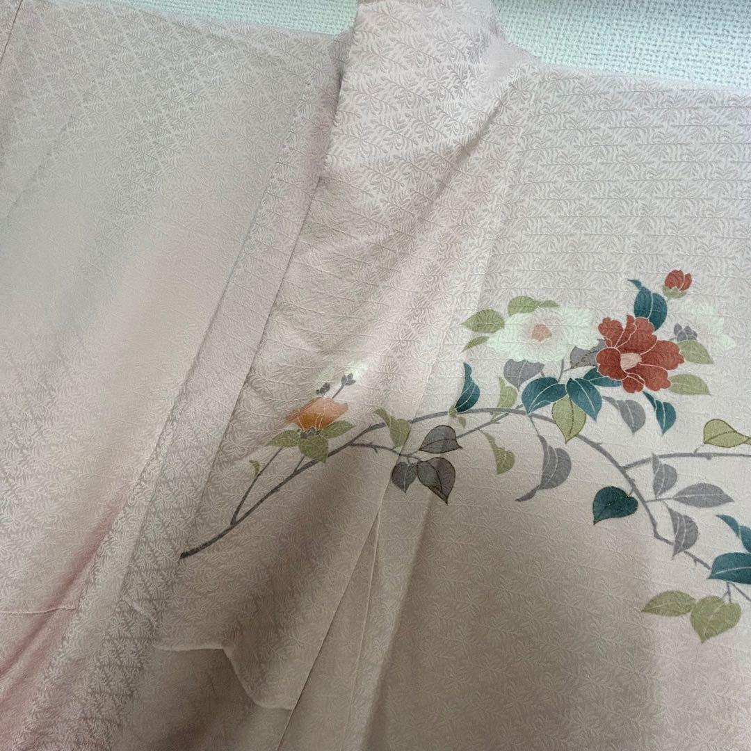 【 さらに値下げ 】　 色鮮やかな手描き友禅　訪問着　花柄　着物スキ倶楽部３１８