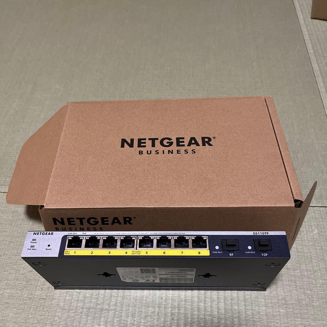 NETGEAR GS110TP 8ポート スイッチ