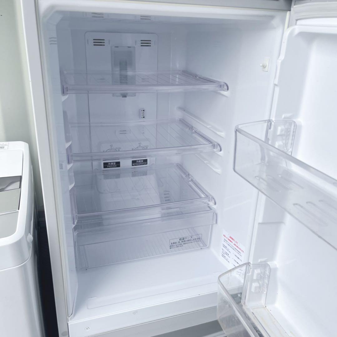 取付無料！新生活応援！スタイリッシュシルバー三菱冷蔵庫高性能AQUA洗濯機！