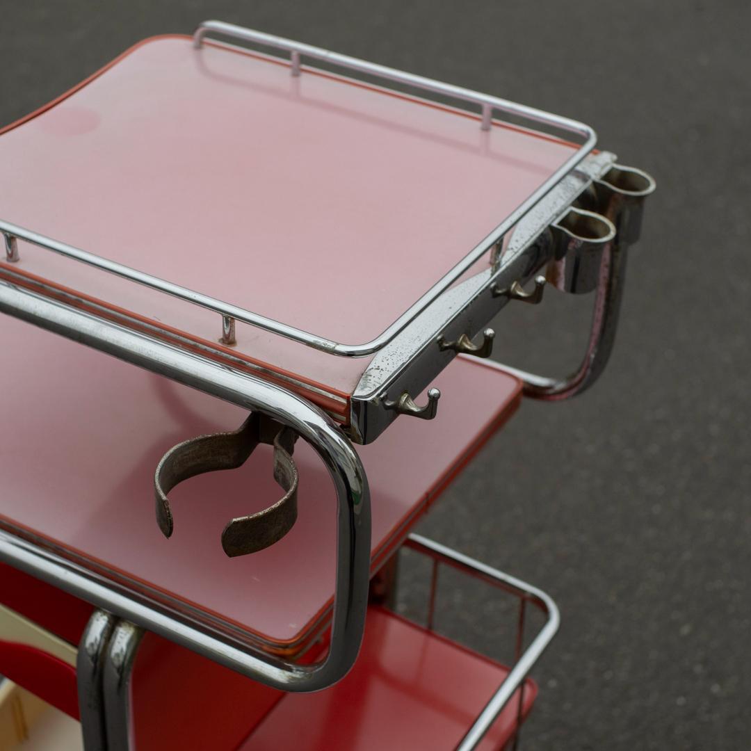 スペースエイジ ツールワゴン 多機能ワゴン 什器 収納 ミッドセンチュリー