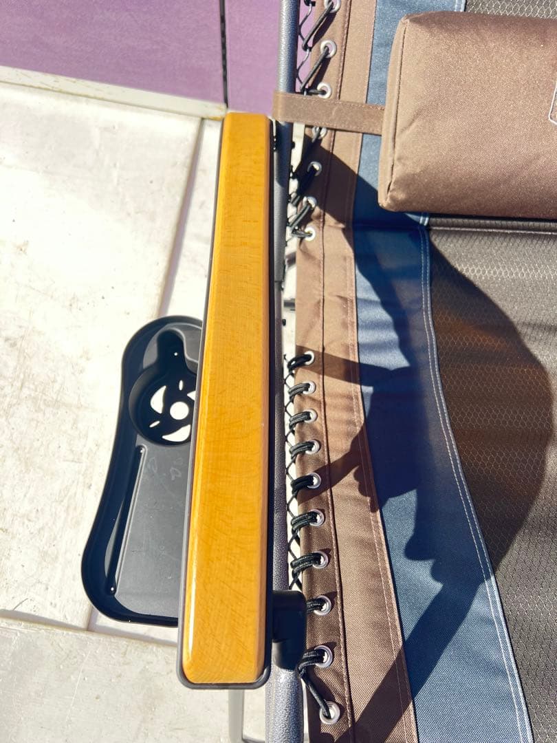 TIMBER RIDGE 折りたたみリクライニングチェア、リクライニング機能付き