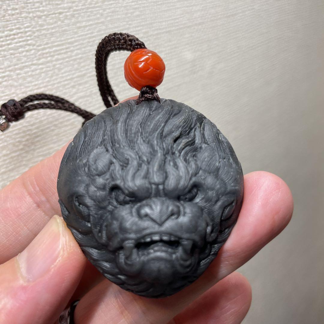 和田玉の猿面