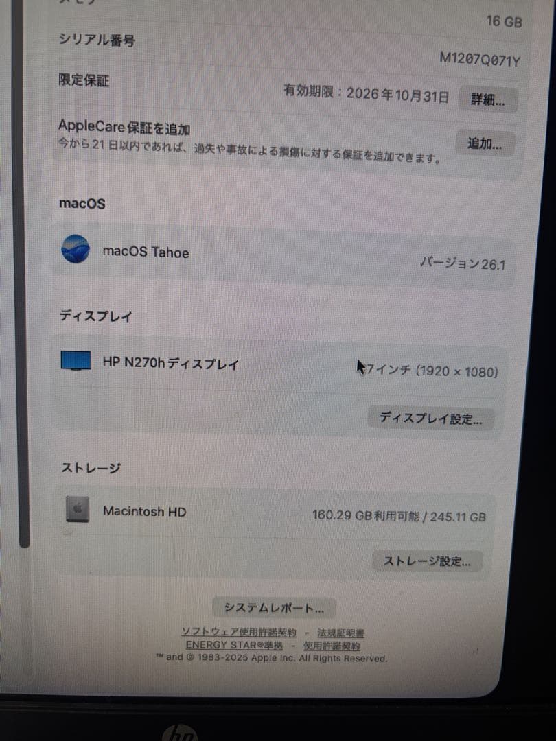 ミ*ー様 Mac mini M4 256g