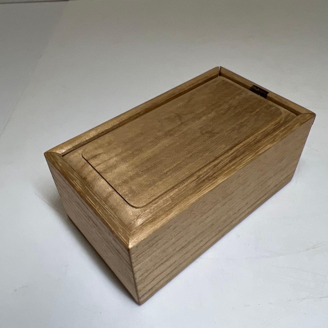 中国明時代　古染付魚文香合　木箱付　幅約9㎝　東Y8-0203①タルサ