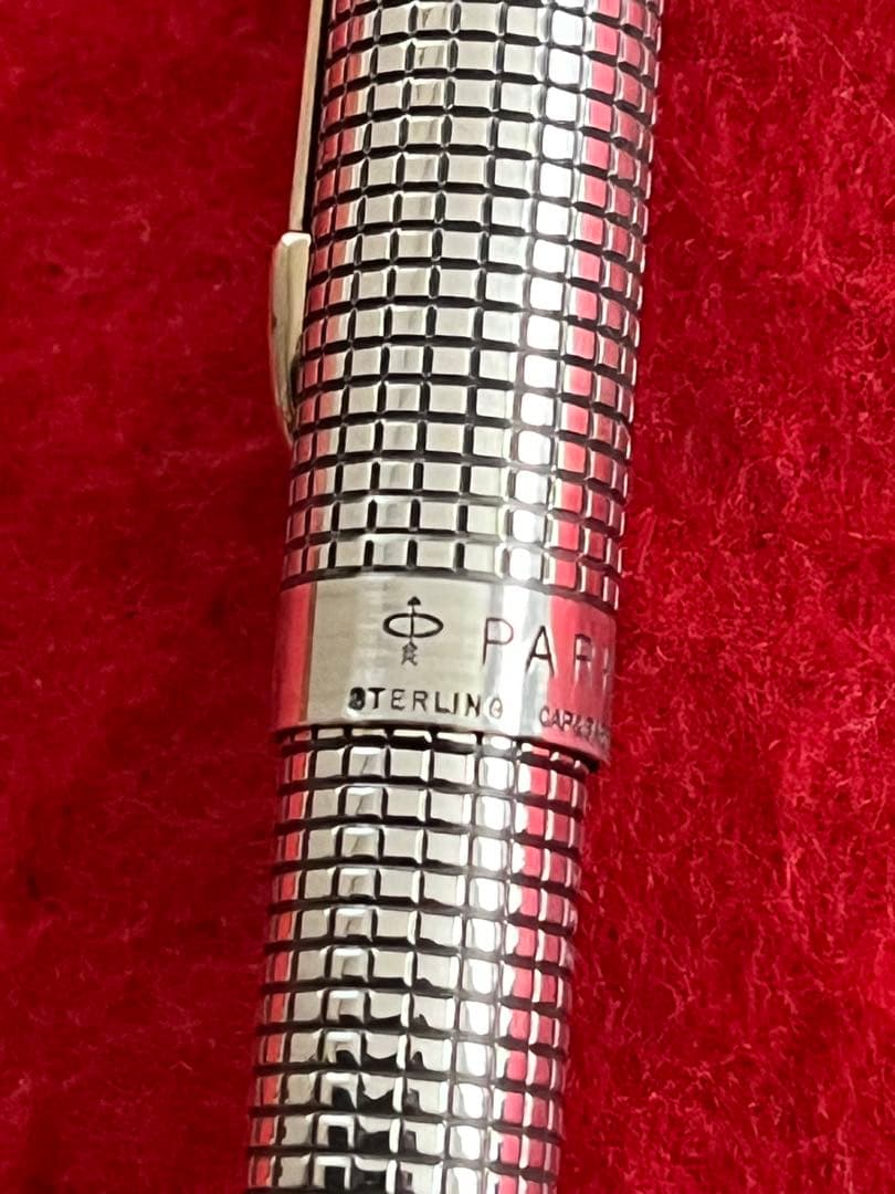 パーカー75ボールペン シズレ スターリングシルバー ❗️リフィル新品‼️