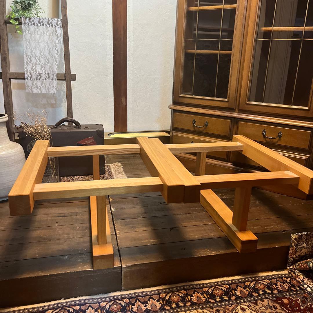 KM 天然木 白栃一枚板テーブル 高級家具