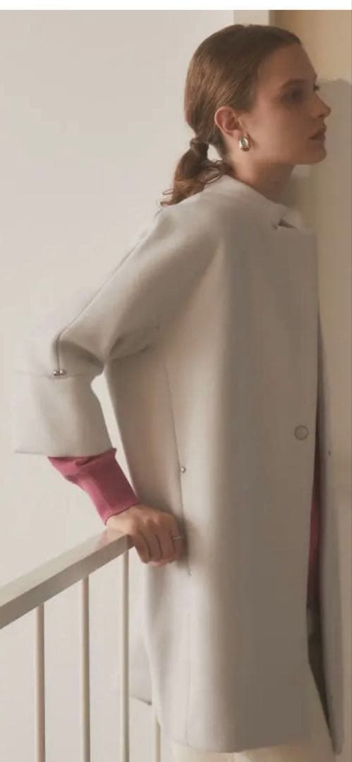 ヤマダヤ　Aga [尾州]Double Melton Cocoon Coat