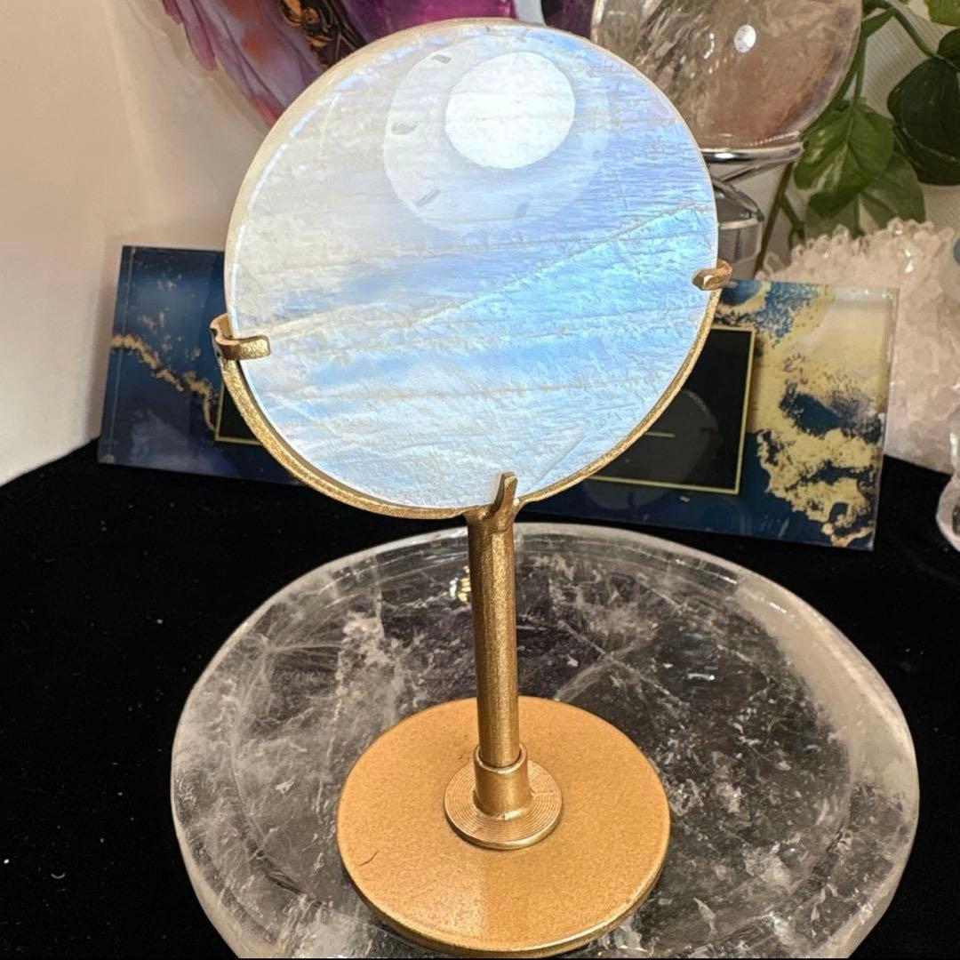 高品質 ホワイトムーンストーン満月♡No.2495