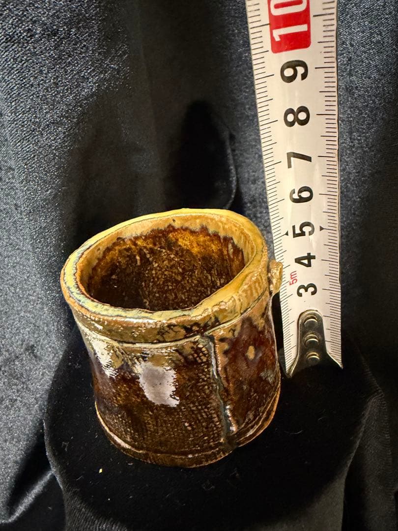 骨董品 陶器アンティーク年代不明直径5cm×高さ5cm整理品現状品のみ