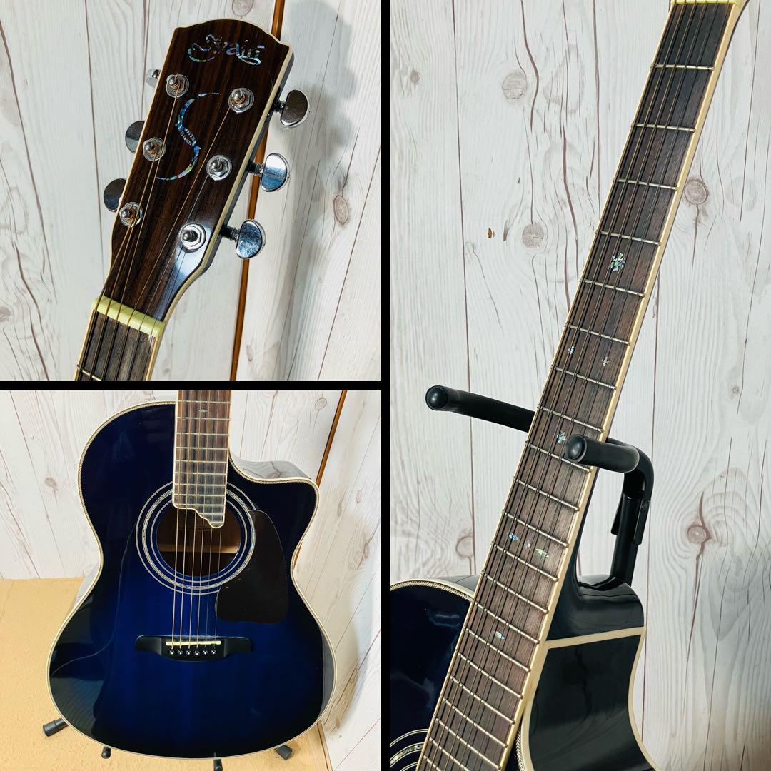 美品 S.YAIRI エレアコ YE-5M/BB ブルーサンバースト ヤイリ