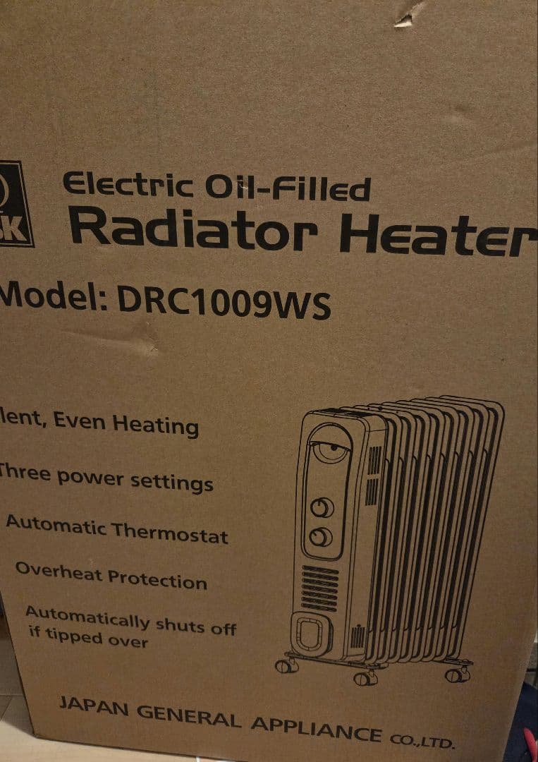 激安❗【新品・未開封】DBK オイルヒーター DRC1009WS