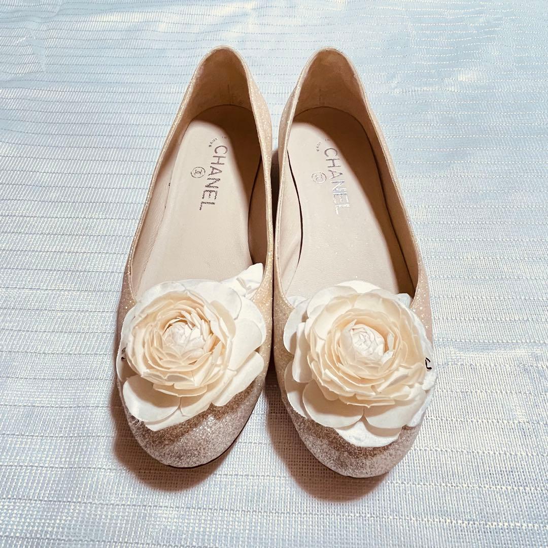 CHANEL バレエシューズ 37.5 C
