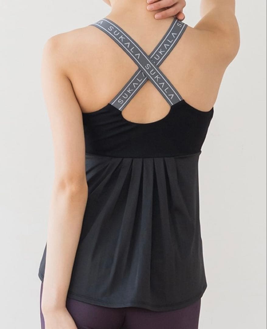 【SUKALA】ベーシックバックフレアタンクトップLL ノベルティ付き
