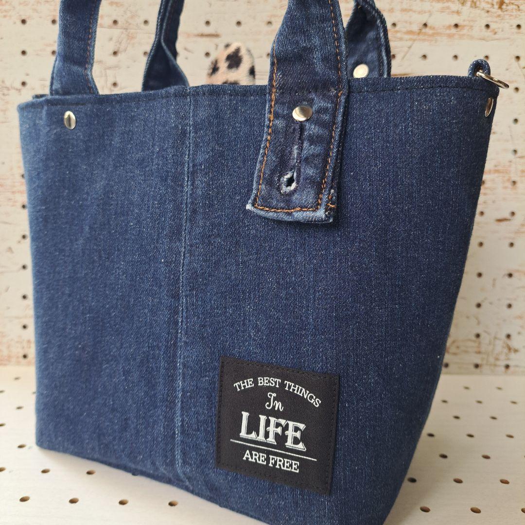 m*i様 コヤンイサムチョン　リトルサンダー　デニムリメイクトートバッグ