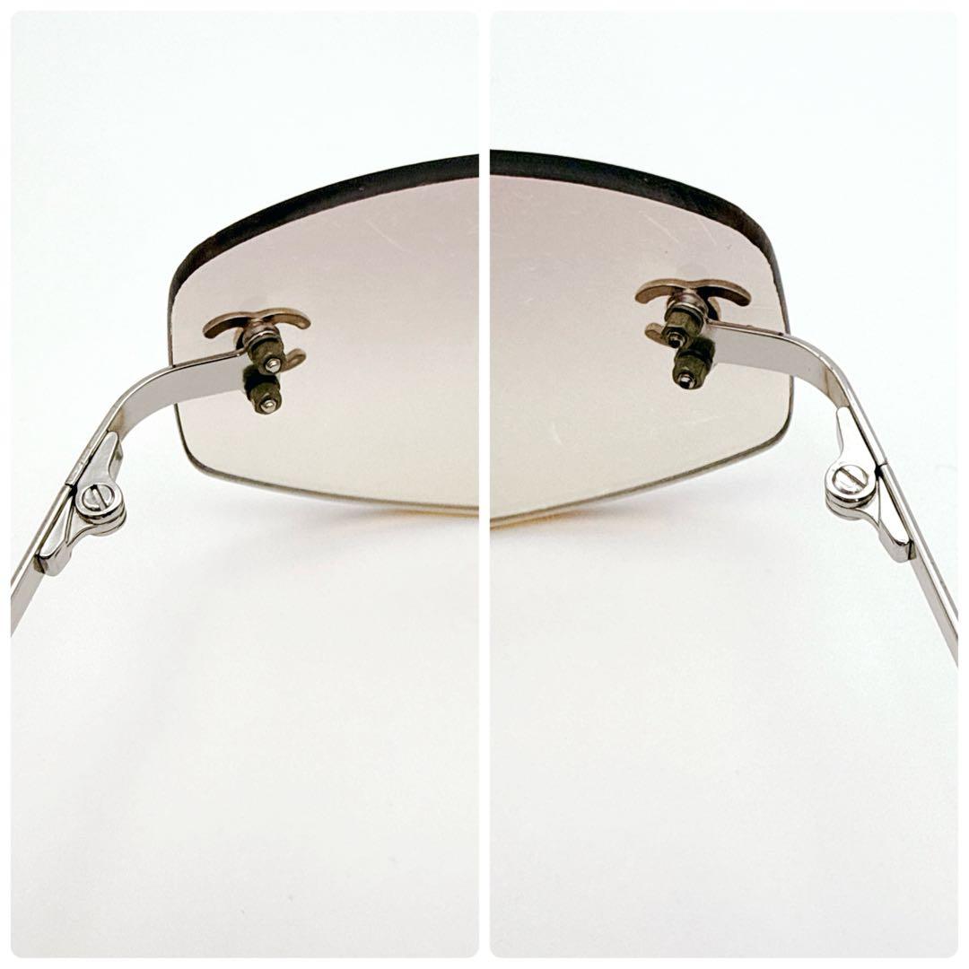 希少✨ CHANEL シャネル リムレス サングラス グラデーション ピンク