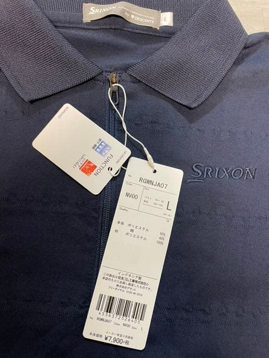 ポロシャツ ゴルフ　デサント　スリクソン　ネイビー　レディース　Lサイズ　シャツ