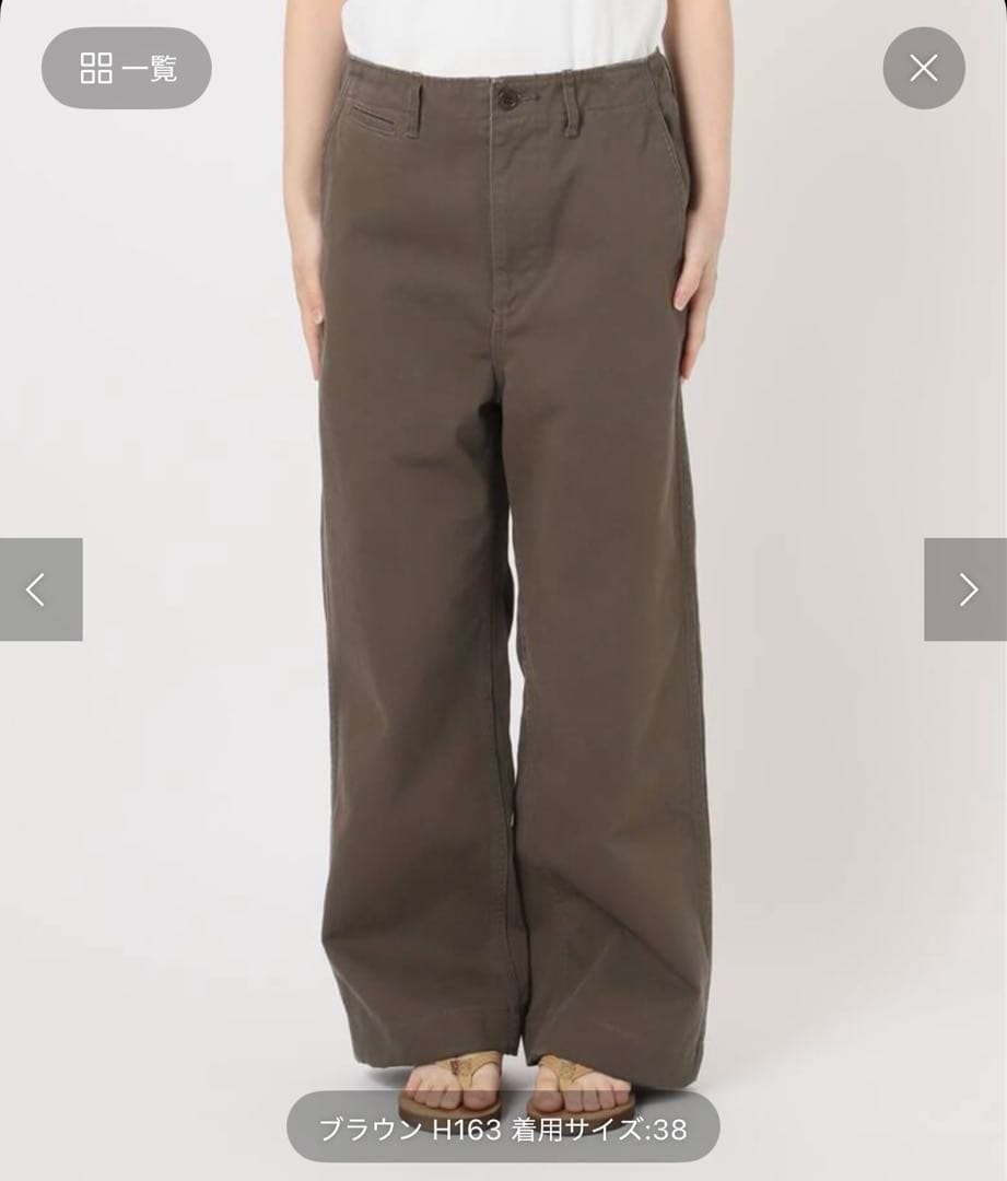 FRAMeWORK OVER SIZED CHINO パンツ チノパン 36