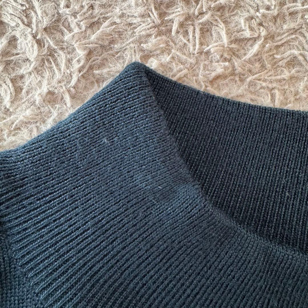 JOHN SMEDLEY ジョンスメドレー　ウールニット ネイビー S