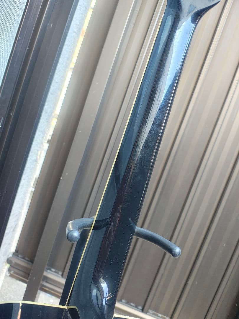 美品 ブラックハミングバード ピックアップ付エレアコ レリック加工