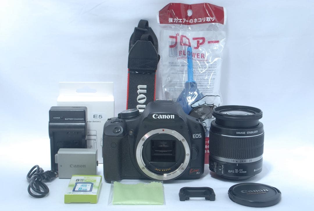 【美品】Canon Kiss X3 キャノン 一眼レフ 入門に最適 スマホ転送