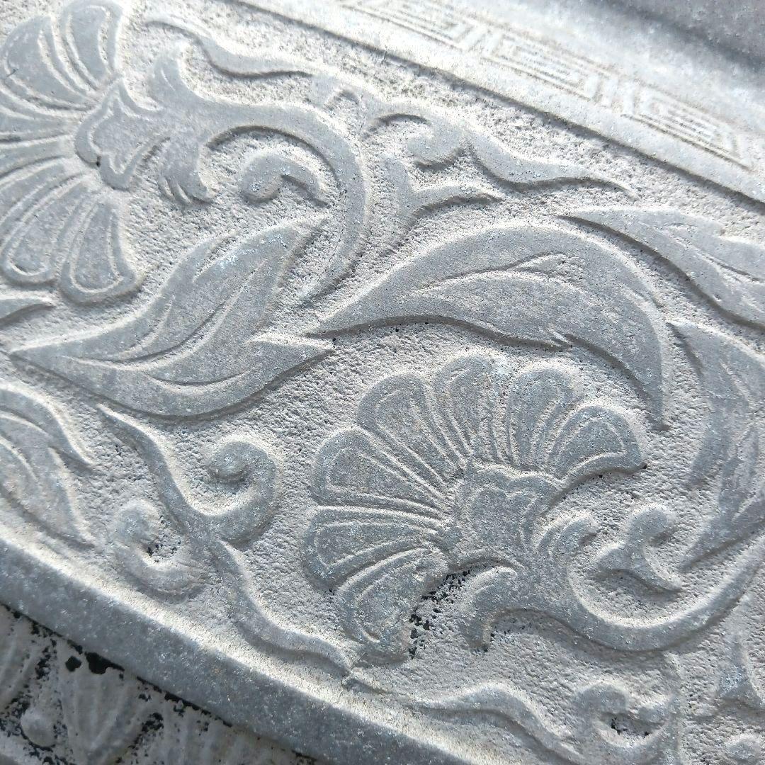 •青銅製火鉢••プランター　ビンテージ•ジャンクガーデン　レトロ火鉢　大きめ