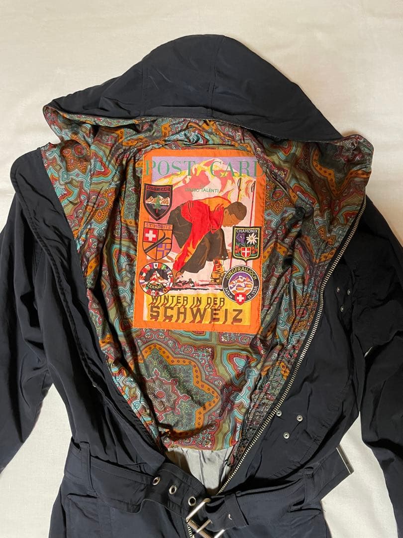 激レア POST CARDイタリア製 スキースーツ ジャンプスーツ