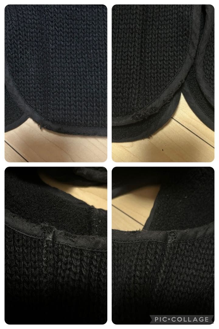 イタリア製 ベルスタッフ アクリルニット×ボア ベスト