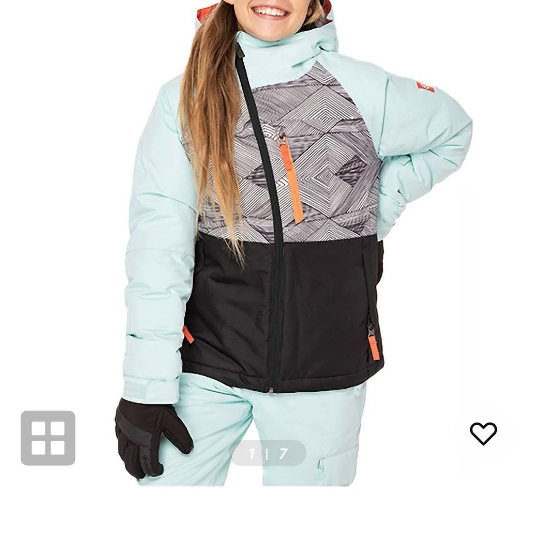 686 キッズ スノーボード ウェア S ミント/ブラック