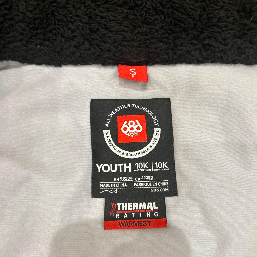 686 キッズ スノーボード ウェア S ミント/ブラック