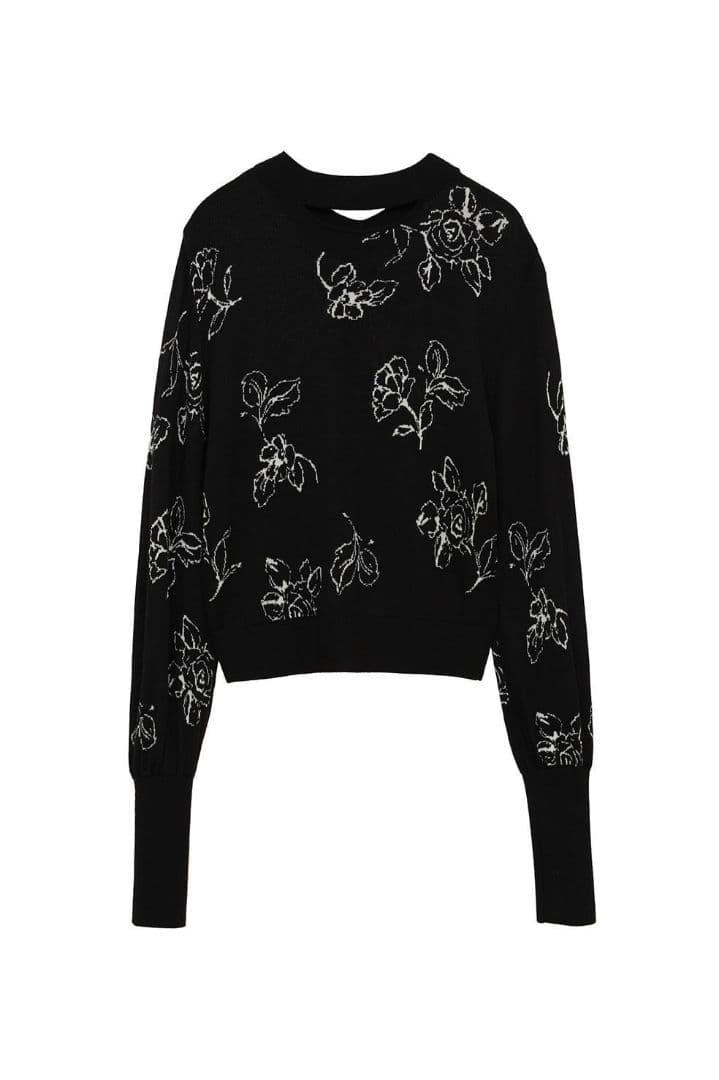 CLANE 田中みな実 THIN FLOWER W FACE CARDIGAN