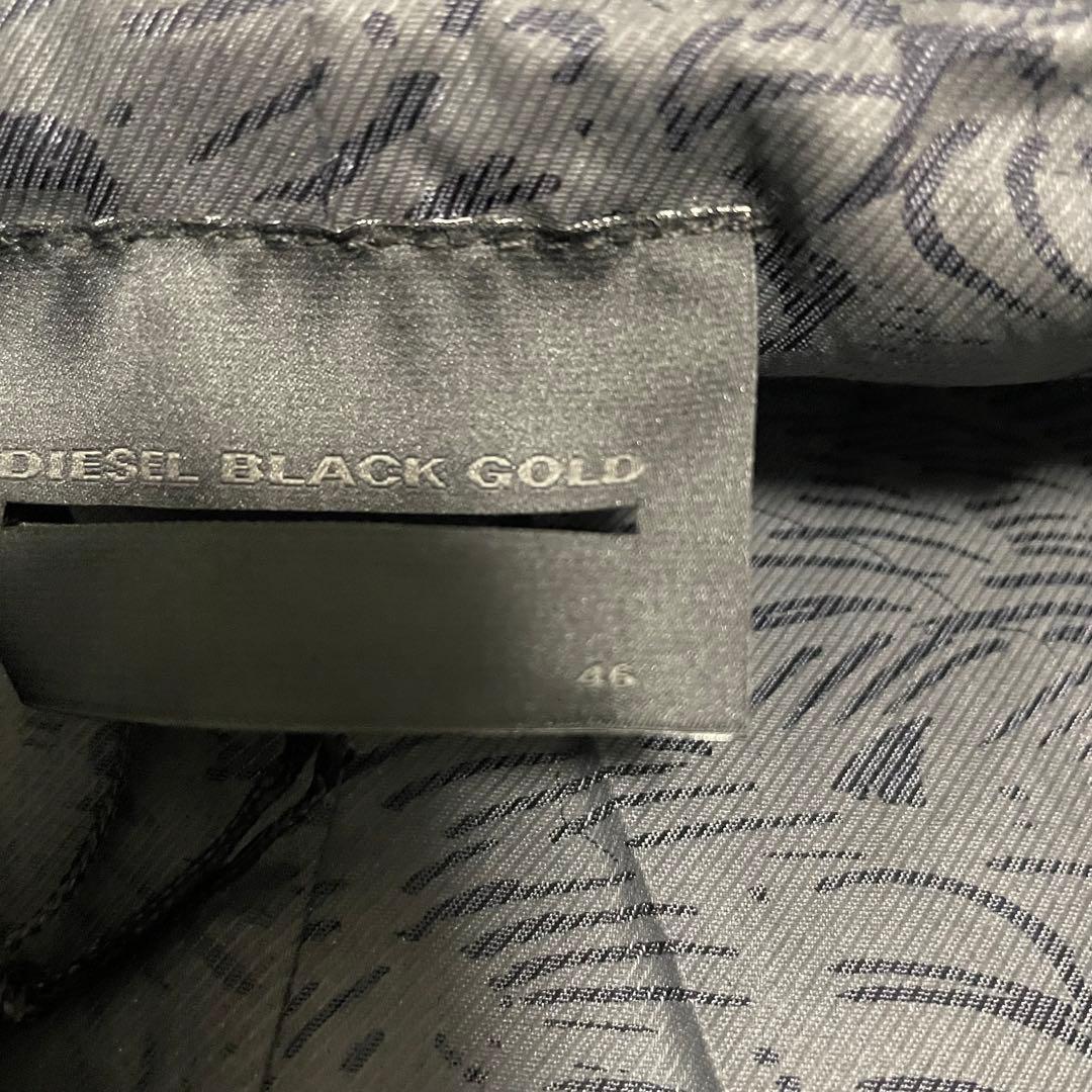 新品タグ付き　DIESEL BLACK GOLD　ロングコート　ネイビー　46