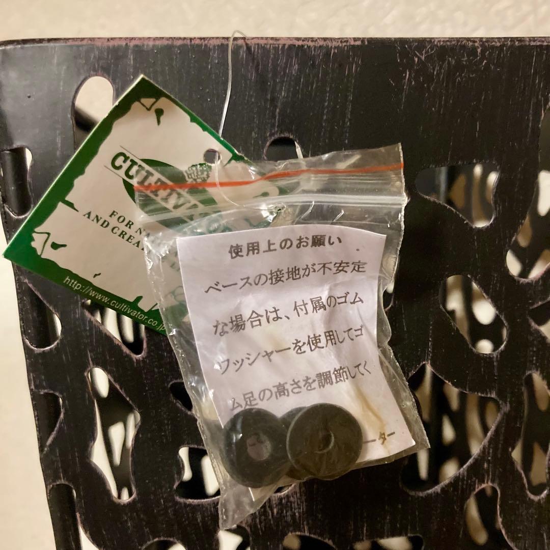 【新品未使用】アイアン フラワースタンド ブラック