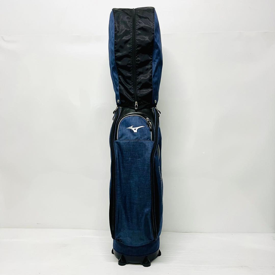 ミズノ　キャディバッグ　MIZUNO デニム　軽量　美品　ゴルフバッグ　ゴルフ