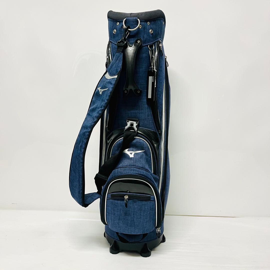ミズノ　キャディバッグ　MIZUNO デニム　軽量　美品　ゴルフバッグ　ゴルフ