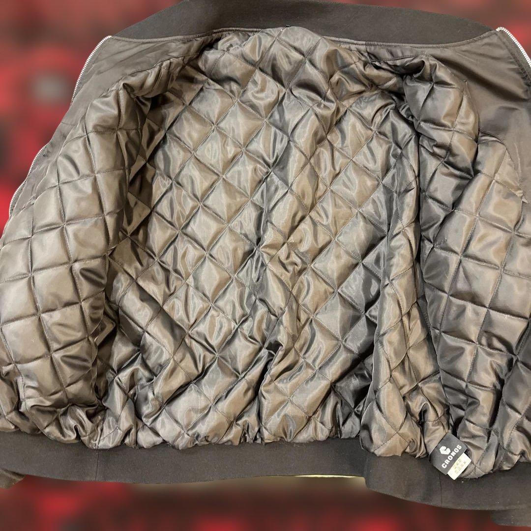 CRONOS ナイロンジャケット ブラック/ホワイト MA1 クロノス