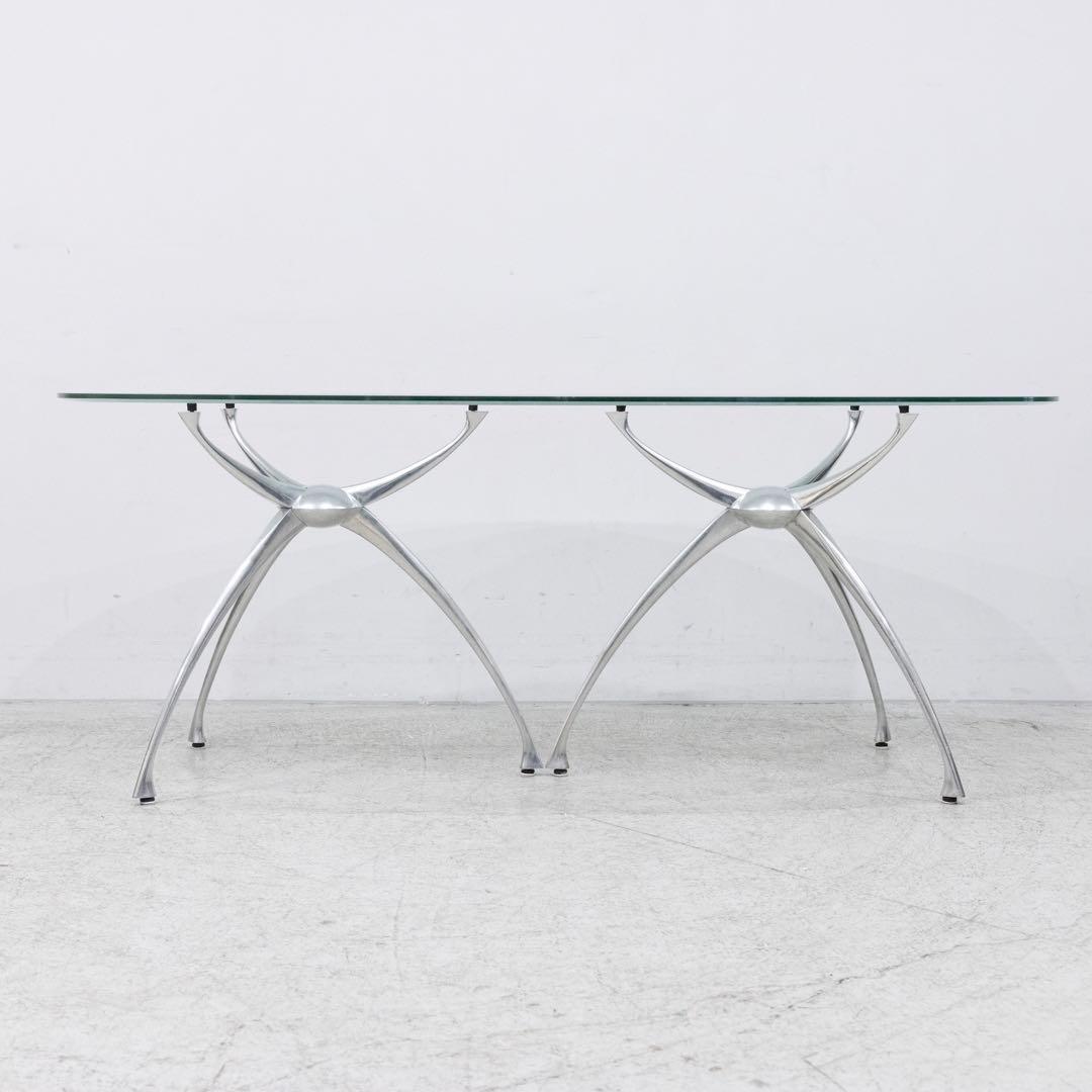 ADAL アダル LINK リンクガラステーブル 会議 ダイニング アルミ