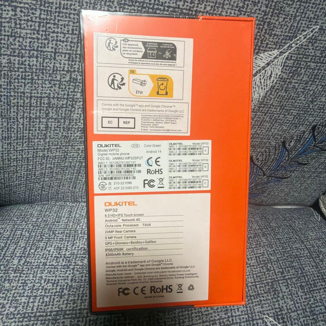 Oukitel WP32 6.0インチ スマートフォン