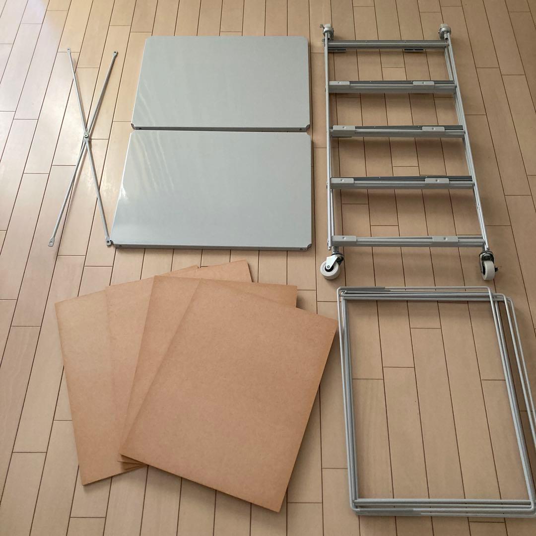 無印良品　スチールユニットシェルフ帆布バスケットセット・幅５６ｃｍタイプ