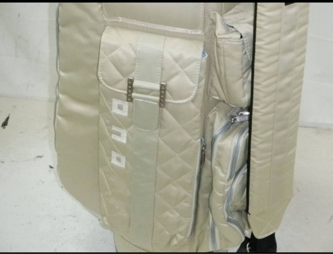 ONOFF オノフ ツイル 8.5型 キャディバック アイボリー ゴルフバッグ